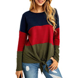 Loose Women's Round Neck Long Sleeve Top