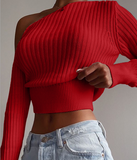 Women's Long Sleeve Knitted Sweater
