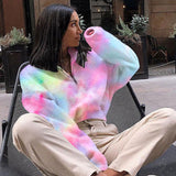 Women'S Fashion Loose Long-Sleeved Printing Sweater