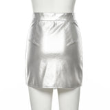 Design Sexy High Waist Pack Hip Zip Skirt