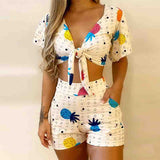 Sexy Printed Two-Piece Suit