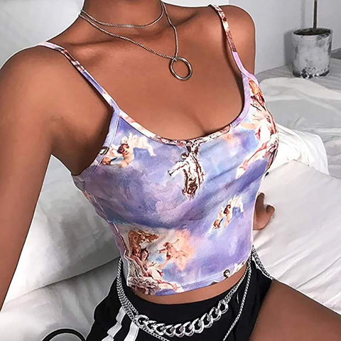 Women's Printed Camisole Sexy Vest Tops