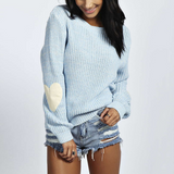 Fashion Round Neck Long Sleeves Knitted Sweater