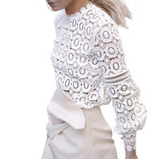 Fashion Long-Sleeved Lace Shirt