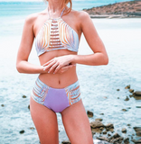 Fashion Sexy Printing High Waist Bikini Swimsuit