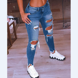 Sexy Ripped Stretch Jeans