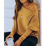 Casual Long-Sleeved Knitted Sweater