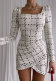 Fashion Women'S Long Sleeve Package Hip Dress