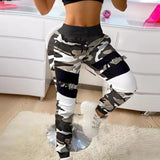 Women'S Fashion Camouflage Print Casual Trousers