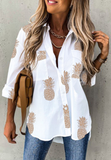 Printed Patch Pocket Long-Sleeve Shirt