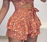 Women Floral Sexy Two-piece Set