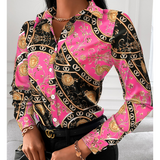 Design Women Printed Long Sleeve Shirt