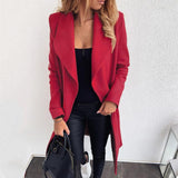 Pure Color Casual Fashion Long Sleeve Jacket