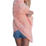 Fashion Women'S Solid Color Knit Cardigan Sweater Coat