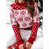 Round Neck Casual Long-Sleeved Knitted Sweater