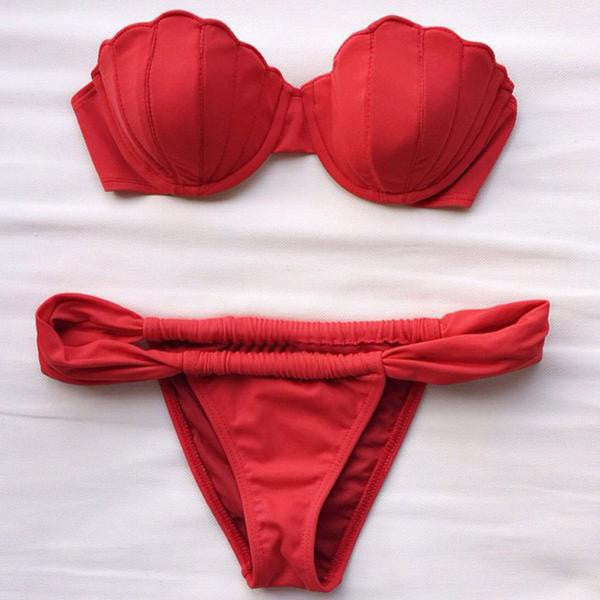 Sexy Red Bikini Swimwear Wensoal