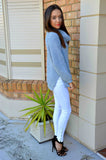 Long-sleeved knit high collar Sweater