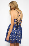 Sexy lace sling Halter dress
