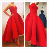 Fashion Red tall waist sleeveless dress