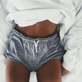 Solid color gray shorts