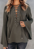 Design Casual Long-Sleeved Loose Top
