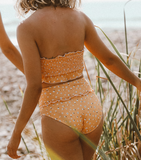 Women Sexy High Waist Split Bikini Swimsuit