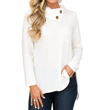 Women'S Casual Solid Color Long-Sleeved T-Shirt