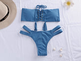 Fashion Blue Swimsuit