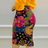 Women's Fashion Print Skirt