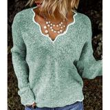 Cute V-Neck Long Sleeve Knitted Sweaters