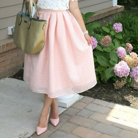 Fashion sexy pink skirt