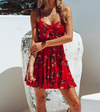 Sexy Printed Sling Sleeveless Dress