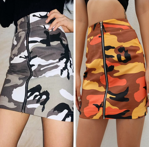 Women'S Fashion Zipper Bag Hip Skirt