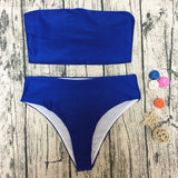 Sexy Solid Color Triangle Bikini Swimwear