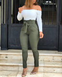 Casual Army Green Pants