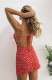 Cute Sling Backless Sexy Floral Dress