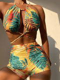 Sexy Print Two-piece Swimsuit