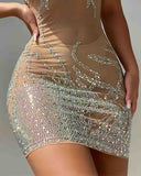 Fashion Hot Drill Skinny Sleeveless Dress