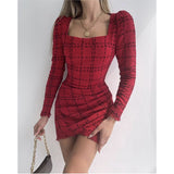 Fashion Women'S Long Sleeve Package Hip Dress