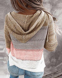 Design Zipper Hooded Long-Sleeved Sweater