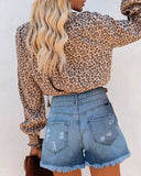 Fashion Leopard Print Long Sleeve Shirt