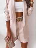 Casual Solid Color Long-Sleeved Jacket