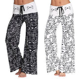 Cat Pattern Printing Trousers