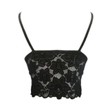 Guipure Lace Spaghetti Strap Top