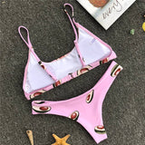 Summer Swimsuit Beach New Arrival Hot Sexy Ladies Swimwear Pink Bikini
