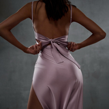 Fashion Sexy Open Back Slim Split Sling Dress