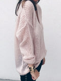 Sexy V-Neck Long-Sleeved Knitted Sweaters