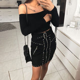 Fashion Sexy Zipper Skirts