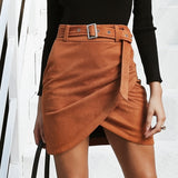 Women'S Solid Color Skirt