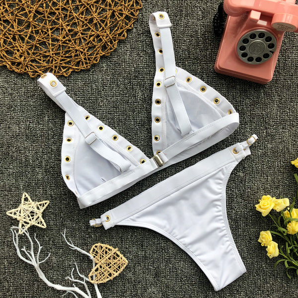 Design White Sexy Bikini Swimsuit – wensoal